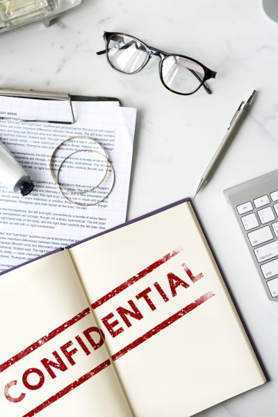 Confidential Personal Privacy Restricted Graphic Concept